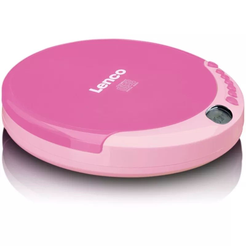 Reproductor de CD portátil Lenco CD-011 Rosa