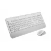 Logitech Signature MK650 for Business - Conjunto teclado y ratón - Inalámbrico - 2,4 GHz, Bluetooth LE - QWERTZ - Checo - Blanco crema