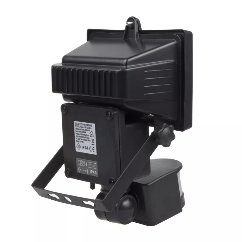 Maclean MCE442 Foco LED solar con detector de movimiento Foco de pared IP44 6W 6000K