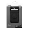 Cartera magnética para tarjetas UniQ Flixa — compatible con MagSafe, negra (Jet Black)