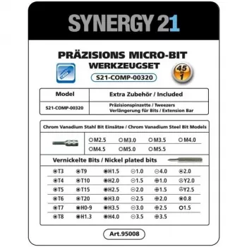 Destornillador eléctrico Synergy21 S21_LiION 3.6V Compacto Recargable
