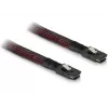 Cable SAS DeLOCK 83073 0,1 m Negro Rojo