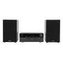 Microcadena de audio doméstico Aiwa MSBTU-550 — 50 W RMS, Bluetooth 10 m, FM, indicador LED, RCA, negro