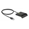 Lector de tarjetas inteligentes DeLOCK 91724 USB Type-A negro