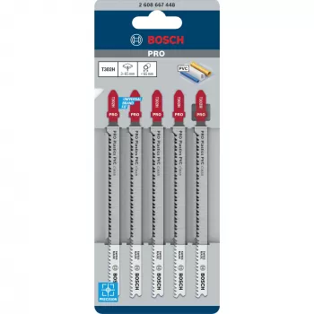 Bosch T 302 H hoja de sierra para tubo de plástico perfil 2,3 mm paso de diente