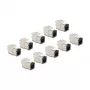 DeLOCK 88118 Módulo Keystone plano negro RJ-45 10 uds.