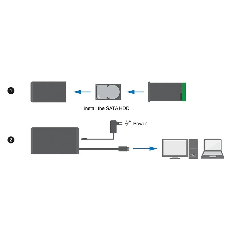 Carcasa para HDD LogiLink UA0284 Negro 3,5 pulgadas