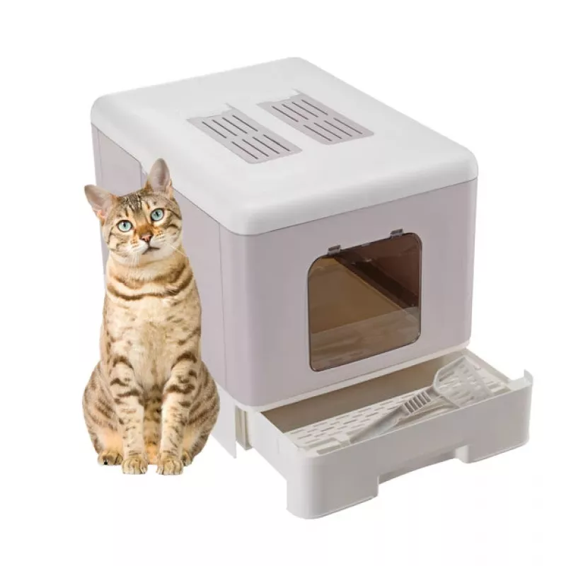 FERPLAST Sahara Lilac - Arenero para gatos - 52 x 39 x 40 cm