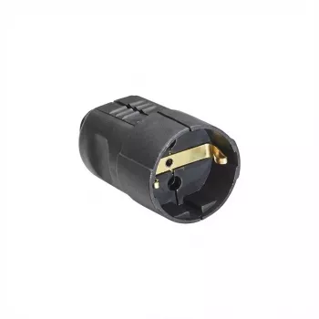 Conector de red tipo F Bachmann 912.170 negro
