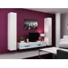 Soporte de TV cama meble VIGO NEW 30/180/40, parte superior blanco brillante, tablero de partículas, 1800×400×300 mm
