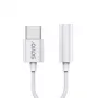 Adaptador de audio USB Type 3.1 C (M) – Jack 3.5mm (H) Blanco SAVIO AK-51