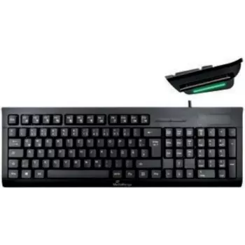 Teclado MediaRange MROS114 Office USB QWERTZ Alemán Negro