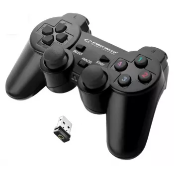 Esperanza EGG108K Mando de juegos negro USB 2.0 gamepad analógico / digital PC, Playstation 3