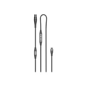 Cable de conexión Beyerdynamic Pro X Lightning — cable de audio digital Apple Lightning a 3,5 mm, negro