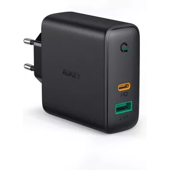 Cargador de pared PA-D3 2xUSB Power Delivery (1xUSB+1xUSB C) 5,4A 60W Dynamic Detect