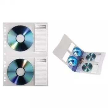 Funda para disco óptico Hama 00078352 Funda tipo sobre para 2 discos Transparente