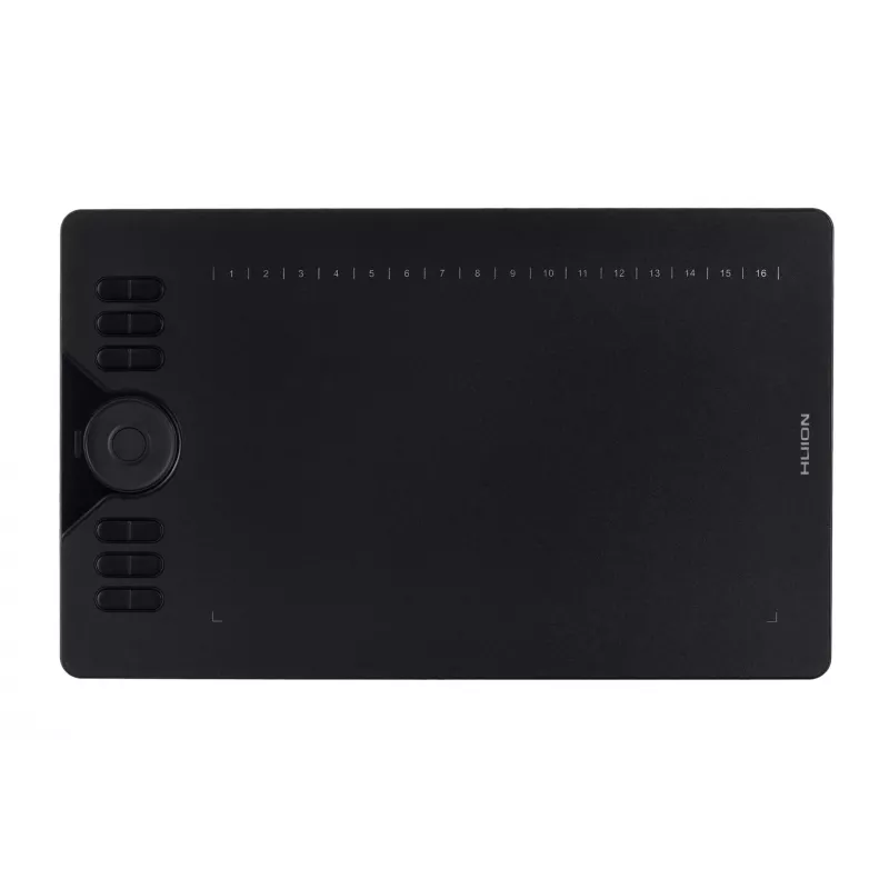 Tableta gráfica HUION HS610 5080 lpi 254 x 158,8 mm USB negra