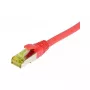 Cable de red RJ45, CAT6A 500M, 10 m, rojo, S-STP (S/FTP), TPE/LSZH (Ultraflex), AWG26, con cable Cat.7, Synergy 21 (S217721)