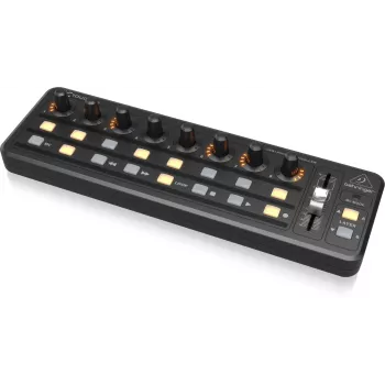 Teclado MIDI USB Behringer X-TOUCH MINI tipo de control botones, mandos giratorios, deslizadores