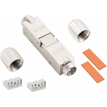 Conector de cables LogiLink Cat. 6A apantallado con alivio de tracción a rosca (MP0073)