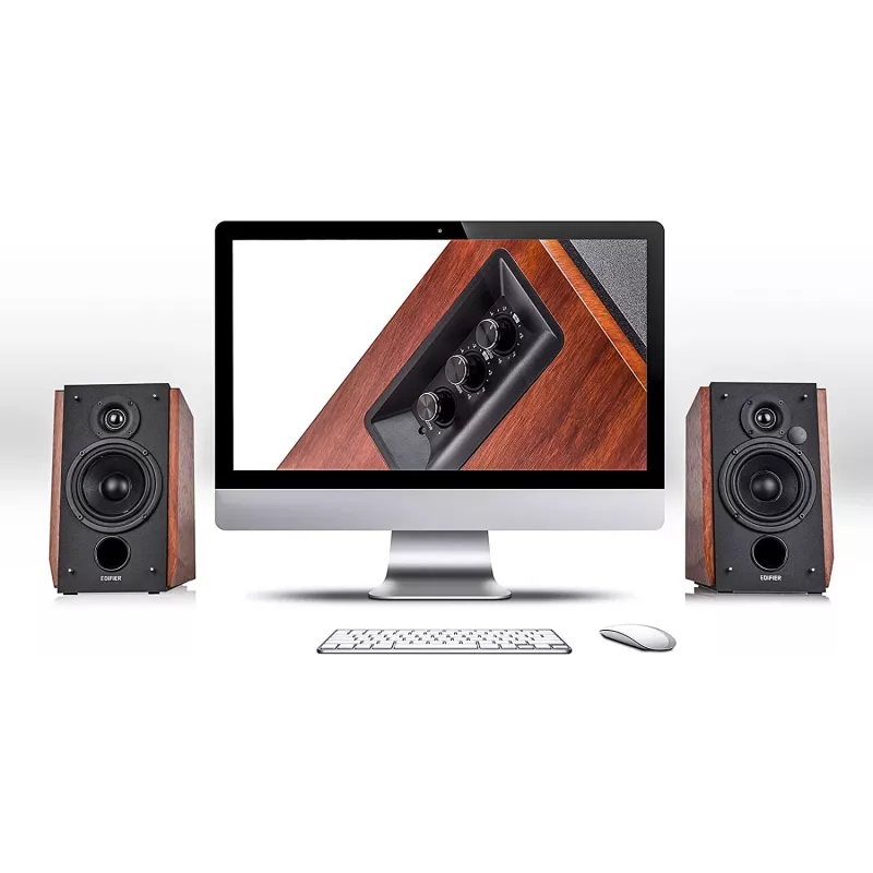 Edifier R1700BTS - Altavoz - Altavoz de estantería - Inalámbrico - Bluetooth - 66 vatios (total) (R1700BTS WOOD)