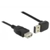 Cable USB DeLOCK 1 m USB 2.0-A a USB 2.0-A negro