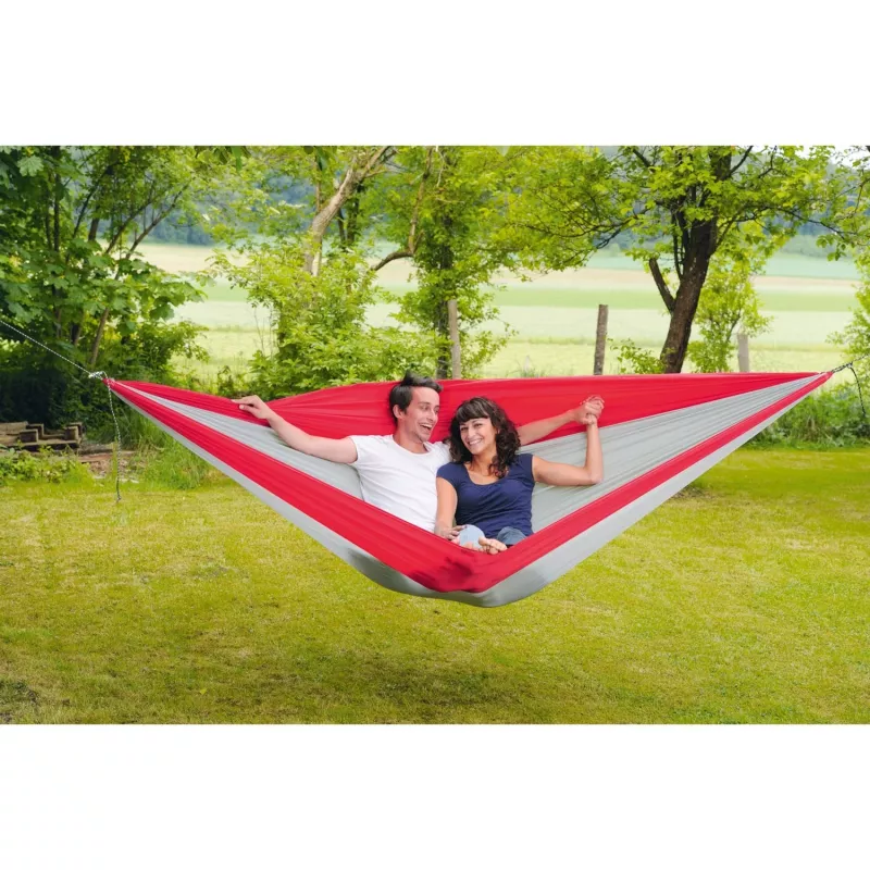 Amazonas Silk Traveller XXL AZ-1030190 hamaca de camping, gris/roja