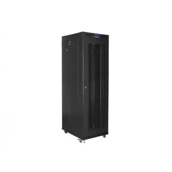 Armario rack 19 42U 800X800 negro perforado puerta LCD LANBERG (PAQUETE PLANO)