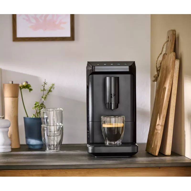 Cafetera de espresso Tchibo Esperto Mini negra – cafetera de espresso compacta para casa