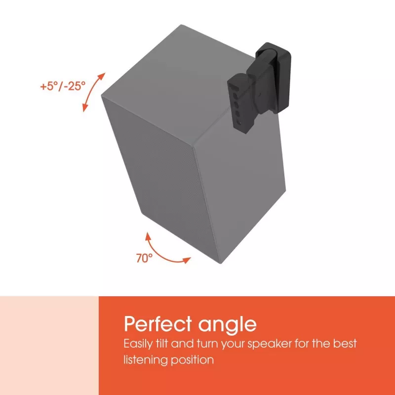 Vogels SWM 3021 soporte de pared universal para altavoz (negro) | Vogels