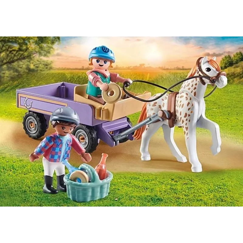 Playmobil 71496 Horses of Waterfall: Carruaje de poni