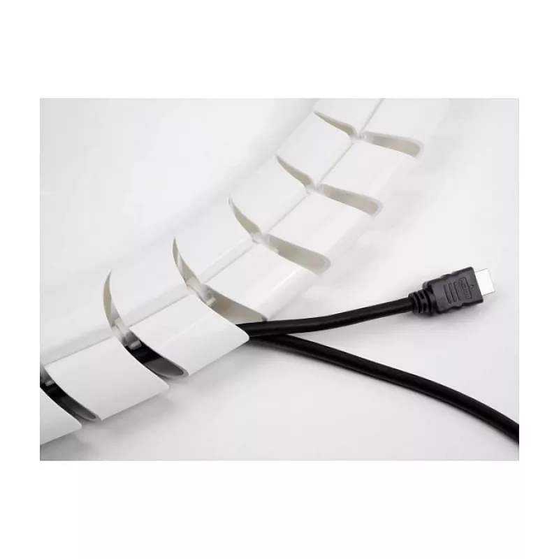 Canaleta de cables DeLOCK 740 x 75 mm regulable en altura blanco
