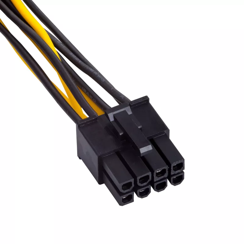 Akyga AK-CA-29 adaptador de corriente: 2 Molex a PCIe 8 pines, 15 cm