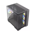 Caja PC Silentware View A-RGB negra VIEWSchwarz — caja mid-tower con iluminación A-RGB