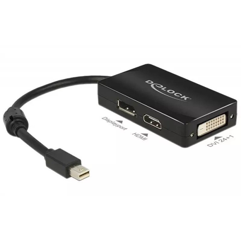 Cable DeLOCK 0,16 m DisplayPort HDMI DVI Mini DisplayPort