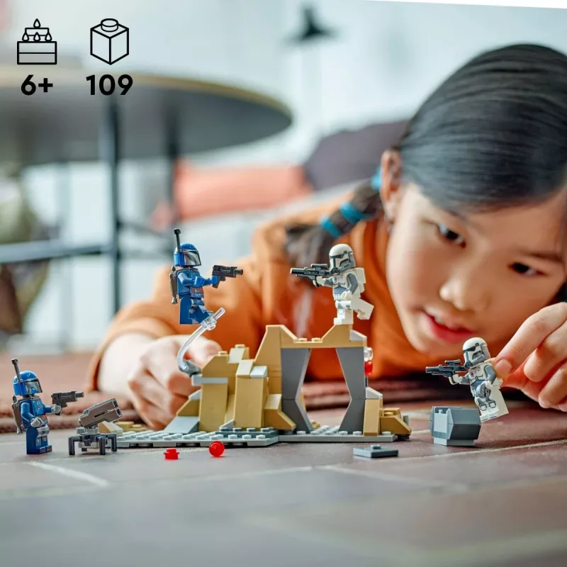 Juguete de construcción LEGO Star Wars Emboscada en Mandalore Battle Pack 75373 — 4 minifiguras, 109 piezas, Edad 6+