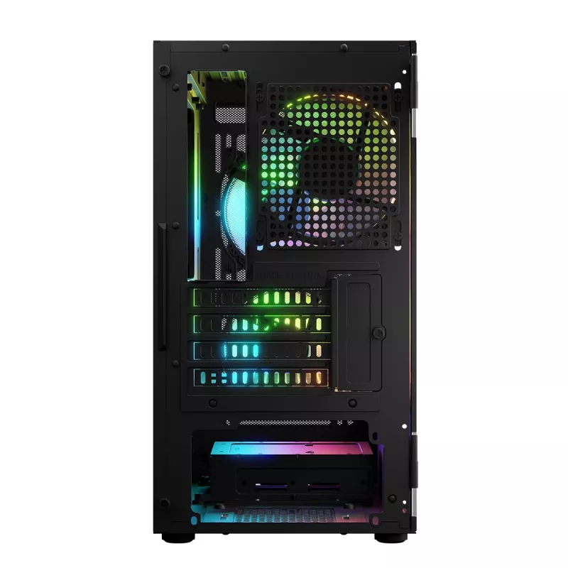 Carcasa de ordenador Logic Concept Portos Mini ARGB Micro ATX Negra
