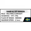 Cobi Blocks Saab AJ 37 Viggen 881 uds. set de construcción