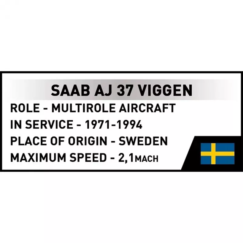 Cobi Blocks Saab AJ 37 Viggen 881 uds. set de construcción
