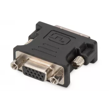 Adaptador DVI Assmann. DVI(24+5) - HD15 M/H. DVI-I Dual-Link. bl (AK-320504-000-S)