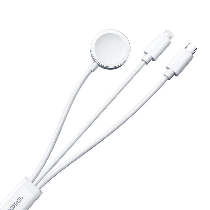 Cable de carga magnético Joyroom S-IW008 Lightning USB-C 5V 1,2m blanco cable
