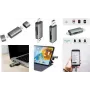LogiLink CR0043 lector de tarjetas SD/microSD USB 3.2 Gen 1, USB-A y USB-C, aluminio
