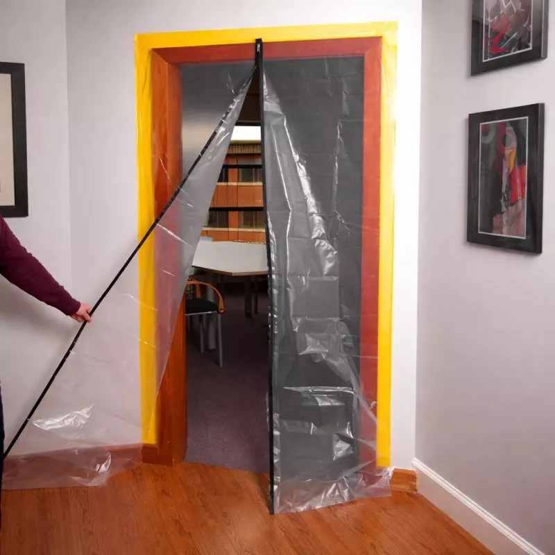 Puerta protectora contra polvo para reformas Xxl, cortina antipolvo 230X135 recta