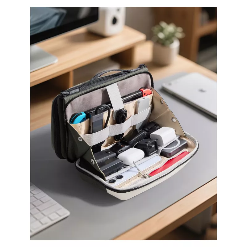 Funda para cables inateck 28 cm * 17 cm * 11,8 cm oliva