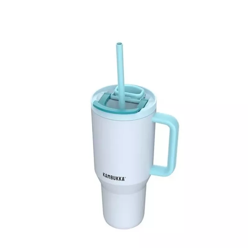 Vaso térmico con pajita telescópica Kambukka Rio Tumbler 950ml Frosty Coconut