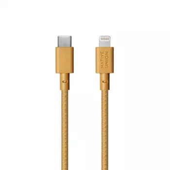 Cable USB-A a Lightning Native Union Night — 3 m, amarillo
