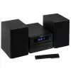 Minicadena estéreo Hi‑Fi Adler AD 1917 — Bluetooth V5.3, CD/USB/MP3, 2×25 W RMS, sintonizador FM, ecualizador de 4 bandas, AUX, negro