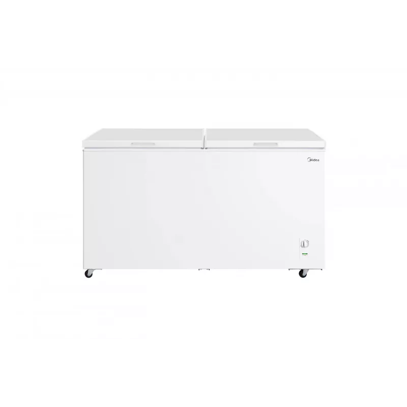 Arcón congelador Midea MDRC698FEE01 – 508 L, clase de eficiencia energética E, de pie, 83 cm de altura, Blanco
