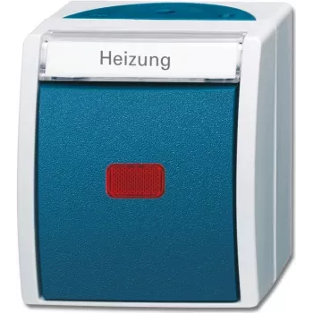 Interruptor de emergencia para calefacción BUSCH-JAEGER 2601/6SKWNH-53 ocean conmutador con placa de identificación 2601/6SKWNH-53 (1085-0-1609)