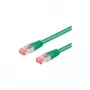 Wentronic Goobay Cable de red CAT 6a, S/FTP (PiMF), verde, 2 m - LSZH libre de halógenos, cobre (93742)